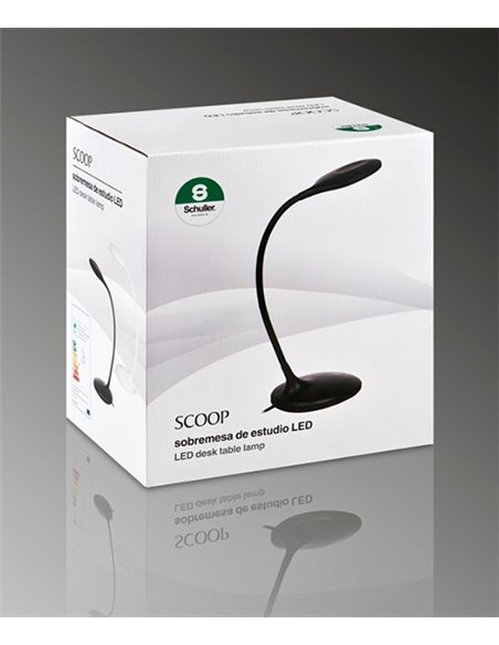 Lámpara de escritorio Scoop – Schuller – Brazo flexible, LED regulable