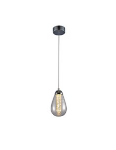 Lámpara colgante Taccia – Schuller – Doble tulipa de cristal transparente 2