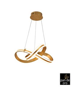 Lámpara colgante Lazas – Schuller – Lámpara LED moderna con acabado pan de oro 2