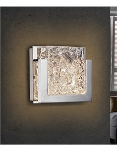 Aplique de pared Piros – Schuller – Lámpara decorativa de cristal artesanal