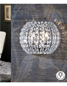 Aplique de pared Diamond – Schuller – Pantalla de cristal