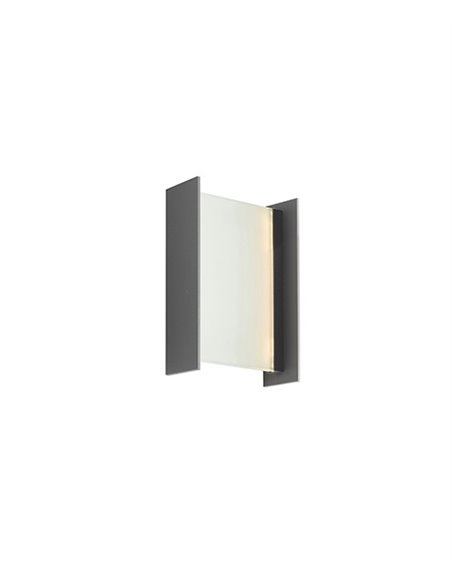 Aplique de pared de exterior Matia P65 – Schuller – Diseño moderno acabado en gris oscuro