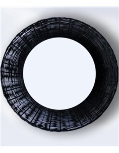 Plafón de techo Indiana - Anperbar – Lámpara boho chic de mimbre, 3 tamaños 2