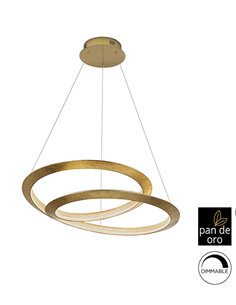 Lámpara colgante Eternity – Schuller – Diseño decorativo dorado, 2 tamaños 2