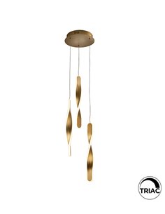 Lámpara colgante Twist – Schuller – Lámpara minimalista dorada 2