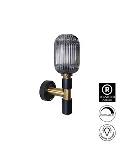 Aplique de pared Norma – Schuller – Lámpara decorativa con tulipa de cristal 2