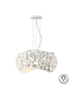 Lámpara colgante Narisa – Schuller – Disponible en blanco o cromo 2