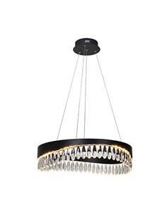 Lámpara colgante Selene – Schuller – Difusor de lágrimas de cristal, acabado negro 2