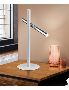 Lámpara de mesa Varas – Schuller – Diseño minimalista LED, disponible en 3 colores