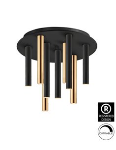 Plafón de techo Varas – Schuller – Diseño minimalista en 3 colores, lámpara LED minimalista 2