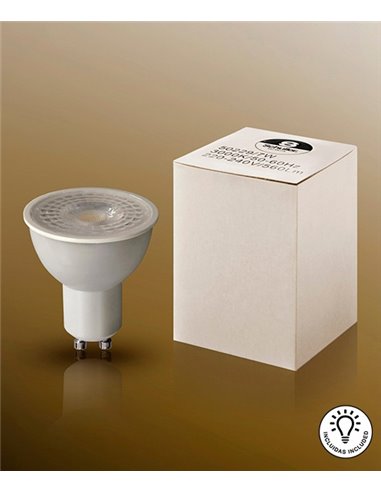 Bombilla Spot dicroica GU10 – Schuller – LED Dimable 7W 3000K 560 lm