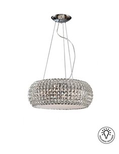 Lámpara colgante Diamond – Schuller – Pantalla de cristal, altura regulable 2