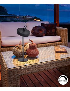 Lámpara de mesa Gong – Schuller – Lámpara LED de exterior (IP54) en 3 colores