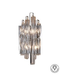 Aplique de pared Manacor – Schuller – Pantalla de cristal en forma de espiral 2