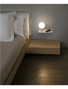 Aplique der. LED SMD con cargador de móvil, USB y regulador de intensidad - Niko - Faro