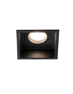 Empotrable de techo Hyde – Faro – Downlight cuadrado, GU10, IP44, 8.9 cm 2