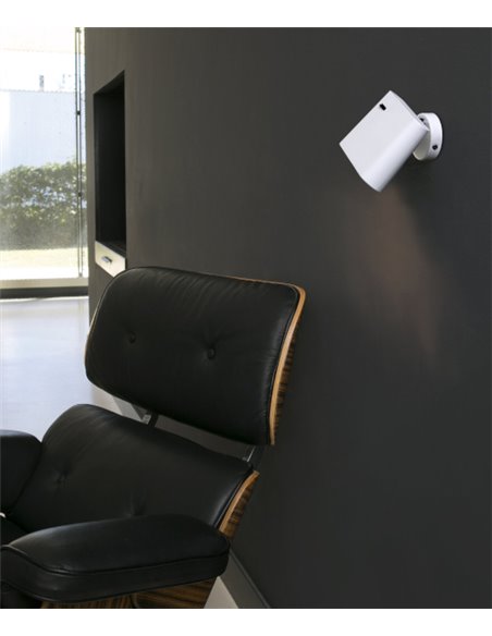 Aplique de pared moderno LED con pantalla orientable - Aurea - Faro