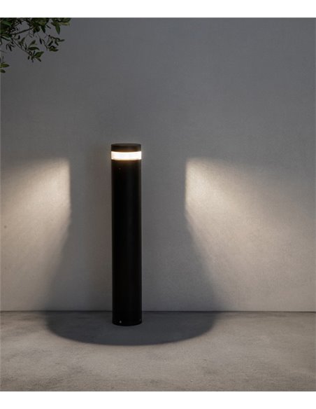 Lámpara baliza para exterior Bast – Faro – Lámpara de aluminio, LED SMD 3000K, 95 cm