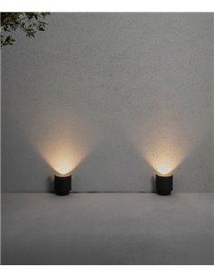 Proyector de suelo Noboru - Faro - Lámpara de exterior, Acabado gris oscuro, LED COB 3000K