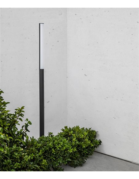 Farola de exterior Beret - Faro - Lámpara LED 4000K, Altura: 180 cm