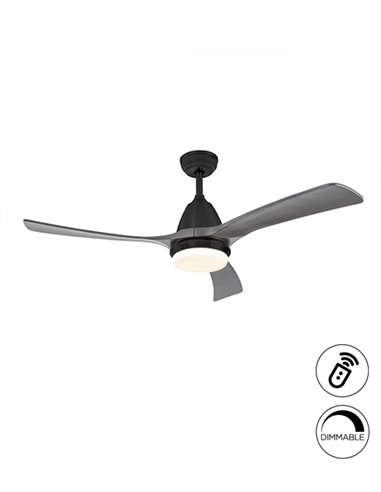 Ventilador de techo Aspas – Schuller – Aspas grises, 6 velocidades