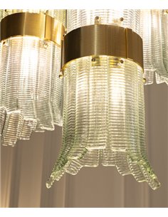 Lámpara colgante Kensington – Mariner – Lámpara decorativa con 3 luces, pantalla de cristal 2