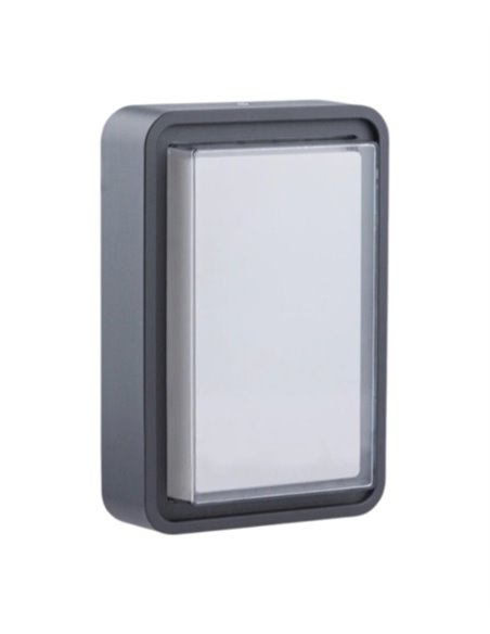 Aplique de pared de exterior – Illus – Lámpara LED gris