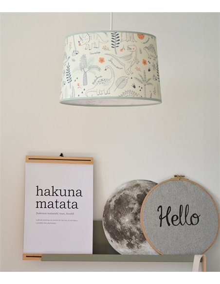 Lámpara colgante Casper – IDP Lampshades - Lámpara infantil con pantalla textil