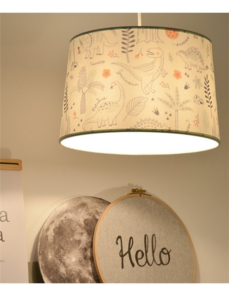 Lámpara colgante Casper – IDP Lampshades - Lámpara infantil con pantalla textil