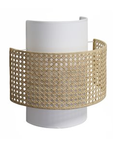 Aplique de pared Lovina - IDP Lampshades – Diseño natural, pantalla de rejilla acabado crudo  2