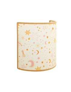 Aplique de pared Casper - IDP Lampshades – Lámpara infantil textil mostaza 2