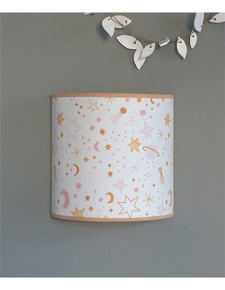 Aplique de pared Casper - IDP Lampshades – Lámpara infantil textil mostaza