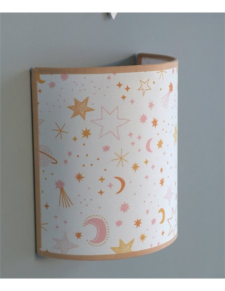 Aplique de pared Casper - IDP Lampshades – Lámpara infantil textil mostaza