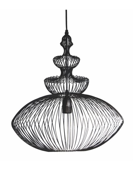 Lámpara colgante Persia – IDP Lampshades – Lámpara tipo jaula negra