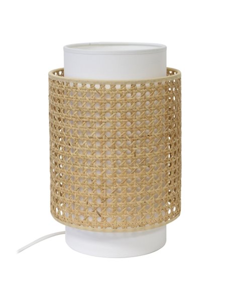 Lámpara de mesa Lovina – IDP Lampshades – Diseño boho chic con pantalla de rejilla