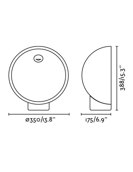 Baliza de exterior Gaia – Faro – Lámpara de cemento, IP55