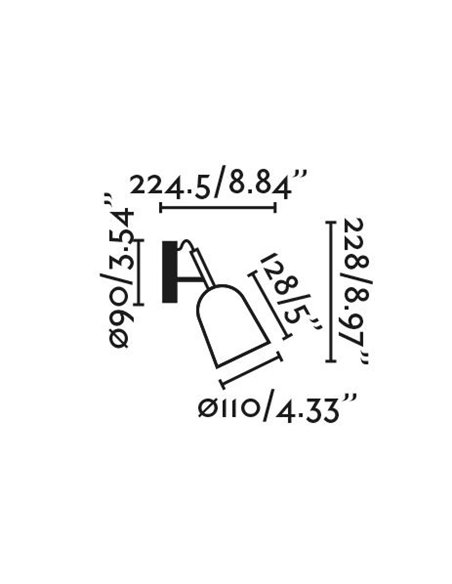 Aplique de pared Studio – Faro – Lámpara orientable en varios colores