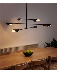 Lámpara colgante Liggera - Faro - Lámpara de techo orientable, 6 luces
