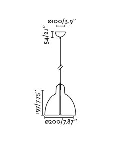 Lámpara colgante Venice – Faro – Lámpara de cerámica en varios colores