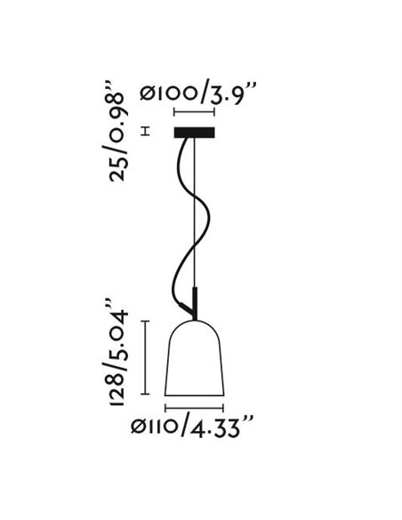 Lámpara colgante Studio – Faro – Lámpara moderna en 5 colores