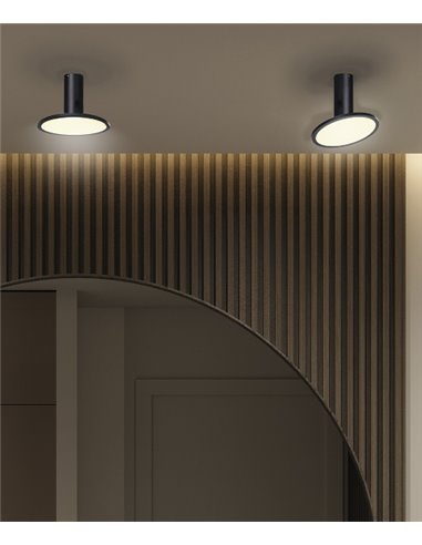 Plafón de techo Morgan – ACB – Orientable, LED 3000K, Metal blanco-negro Plafón de techo Morgan – ACB – Orientable, LED 3000K, Metal blanco-negro