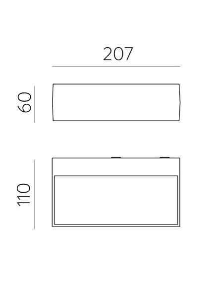 Aplique de pared de exterior Draco - ACB – Lámpara de pared antracita, 20.7 cm