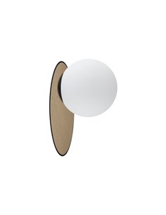 Aplique de pared Astor – AJP – Lámpara de rafia, diseño bola moderno 2