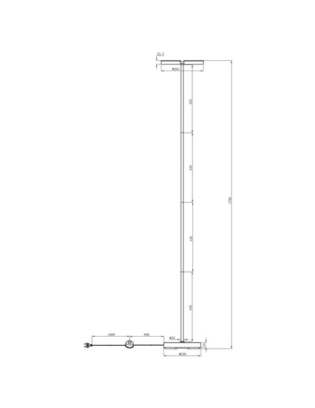 Lámpara de pie Petro – AJP – Diseño moderno, luz orientable