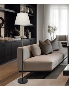 Lámpara de pie Kendal – AJP – Lámpara extensible bicolor