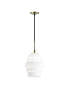 Lámpara colgante Amber – AJP – Pantalla de cristal ámbar u opal 2