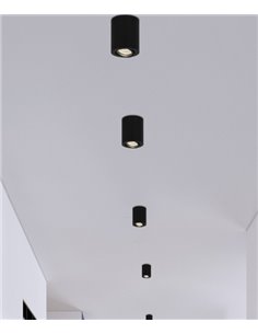 Foco de techo Silos – AJP – Diseño cilíndrico en 3 colores
