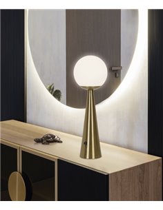 Lámpara de mesa Patrick – AJP – Diseño minimalista, tipo bola