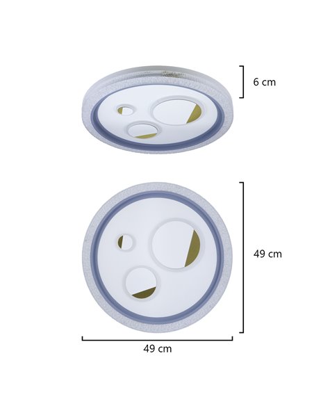 Lámpara de techo Arties – AJP – Plafón de techo LED regulable, minimalista