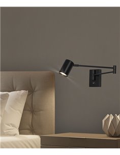 Aplique de pared Romeo – AJP – Lámpara de lectura orientable, diseño moderno